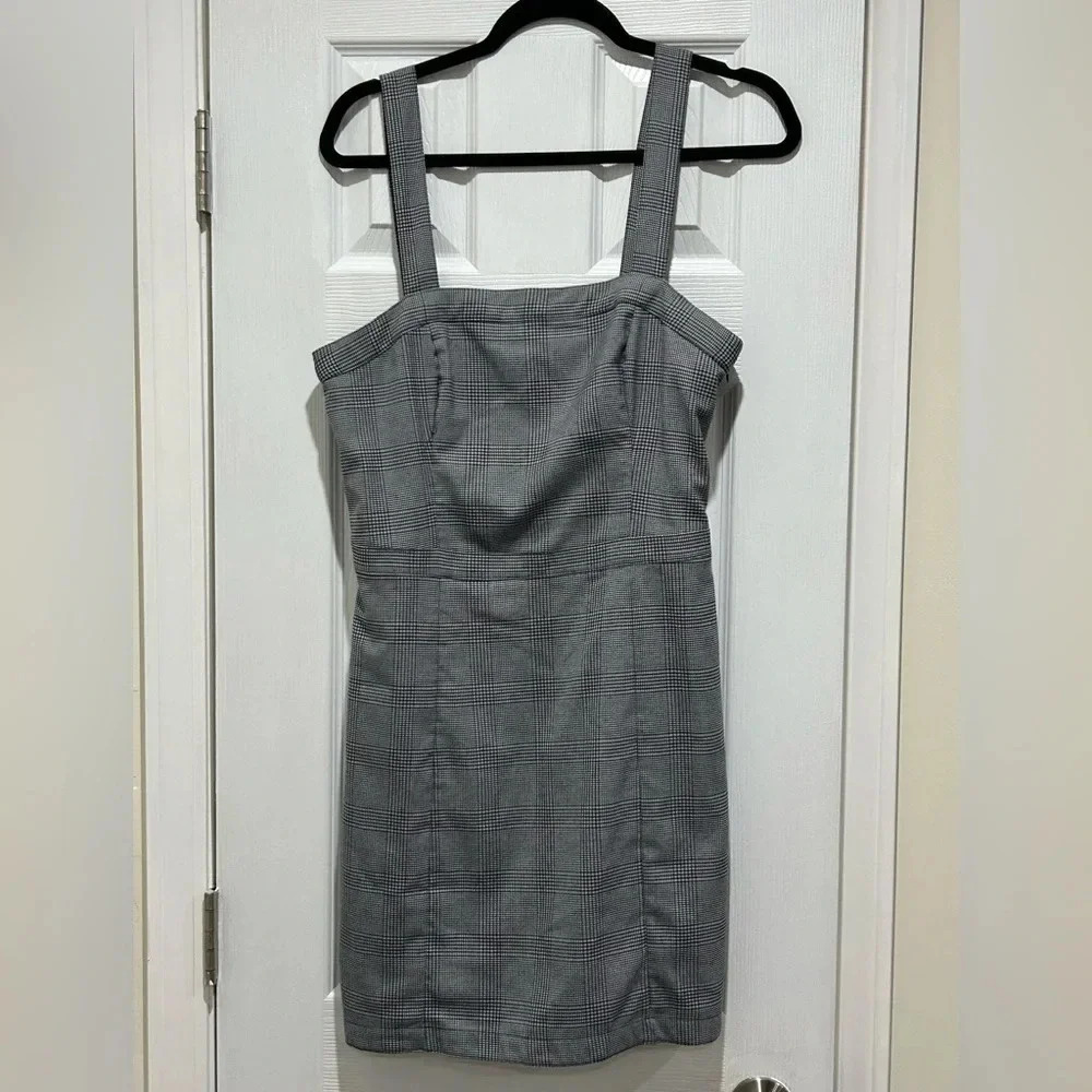 Abercrombie And Fitch Women Plaid Mini Dress Size Medium Tall